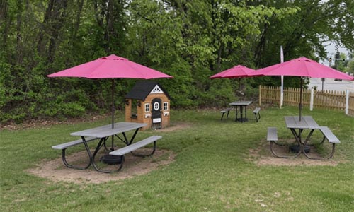 seating and playhouse